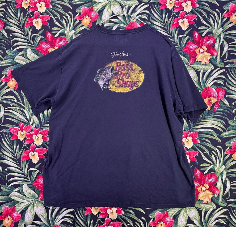 Bass Pro Shop Johnny Morris Black Tshirt Size 3XL